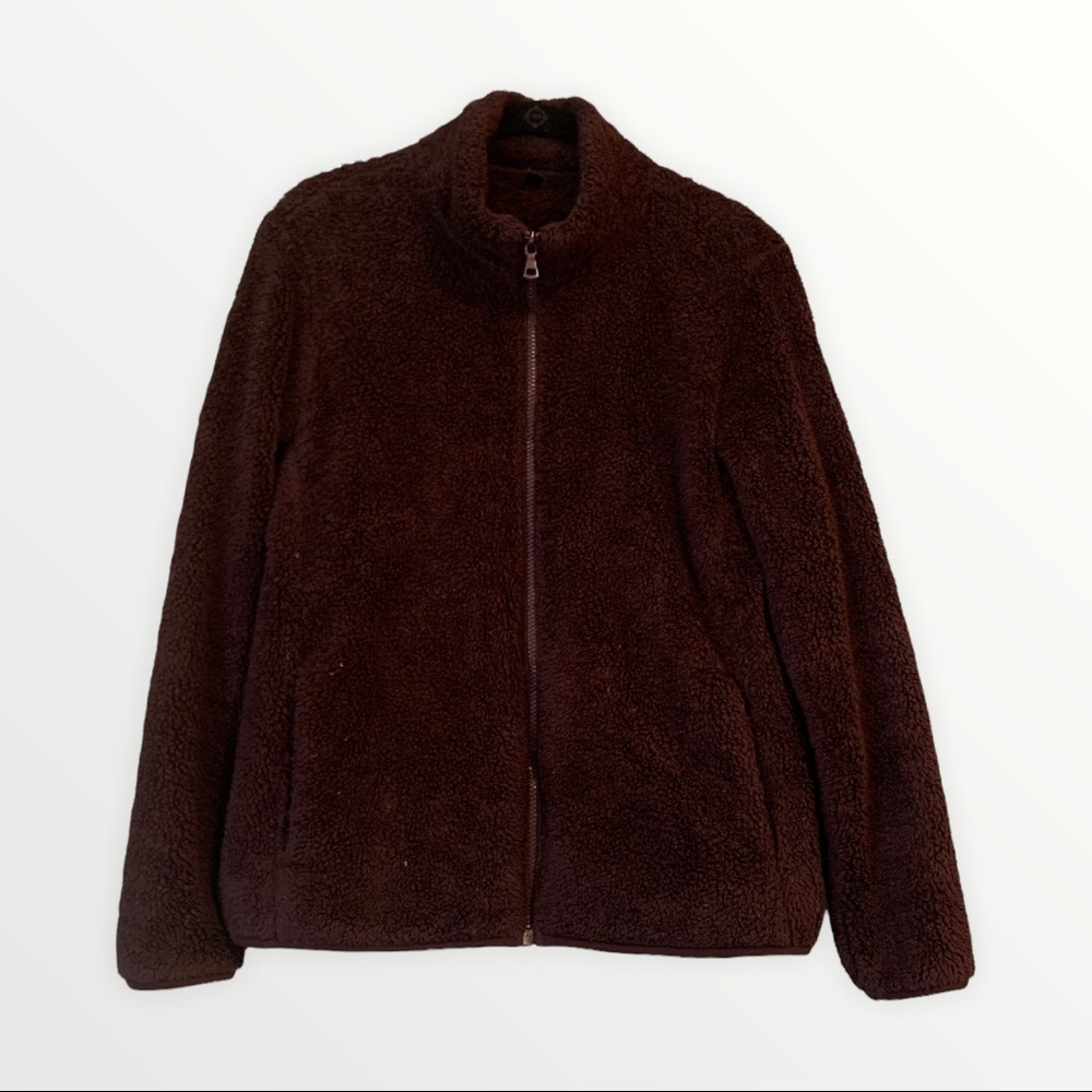 Uniqlo Plum Fuzzy Jacket